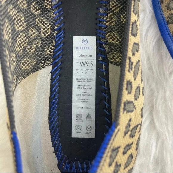 Rothy's Leopard Print Loafers Shoes Size 9.5 - Picture 6 of 7